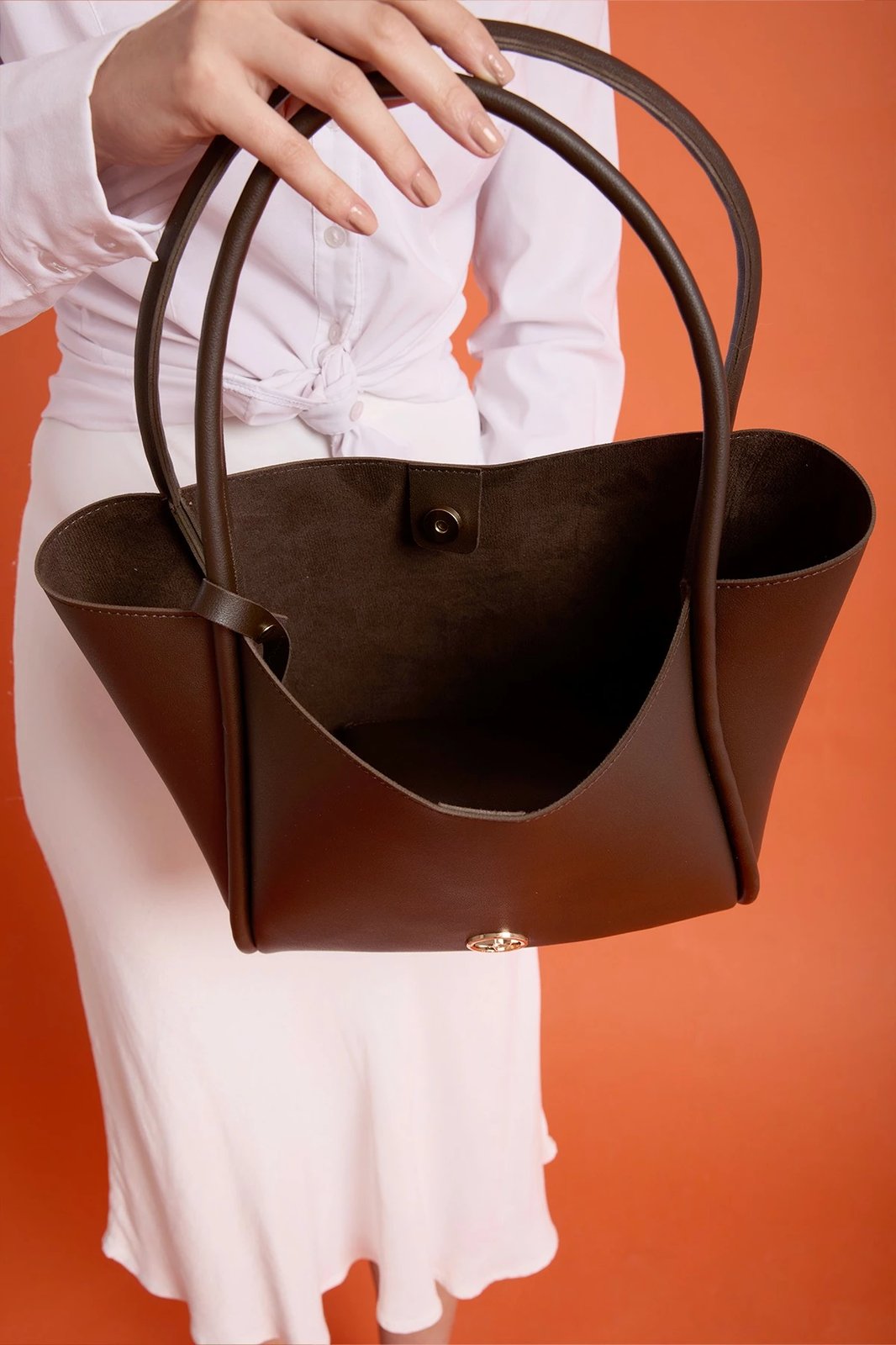 Çantë shpatull për femra, ngjyrë kafe, Zoozie Bags, Athens