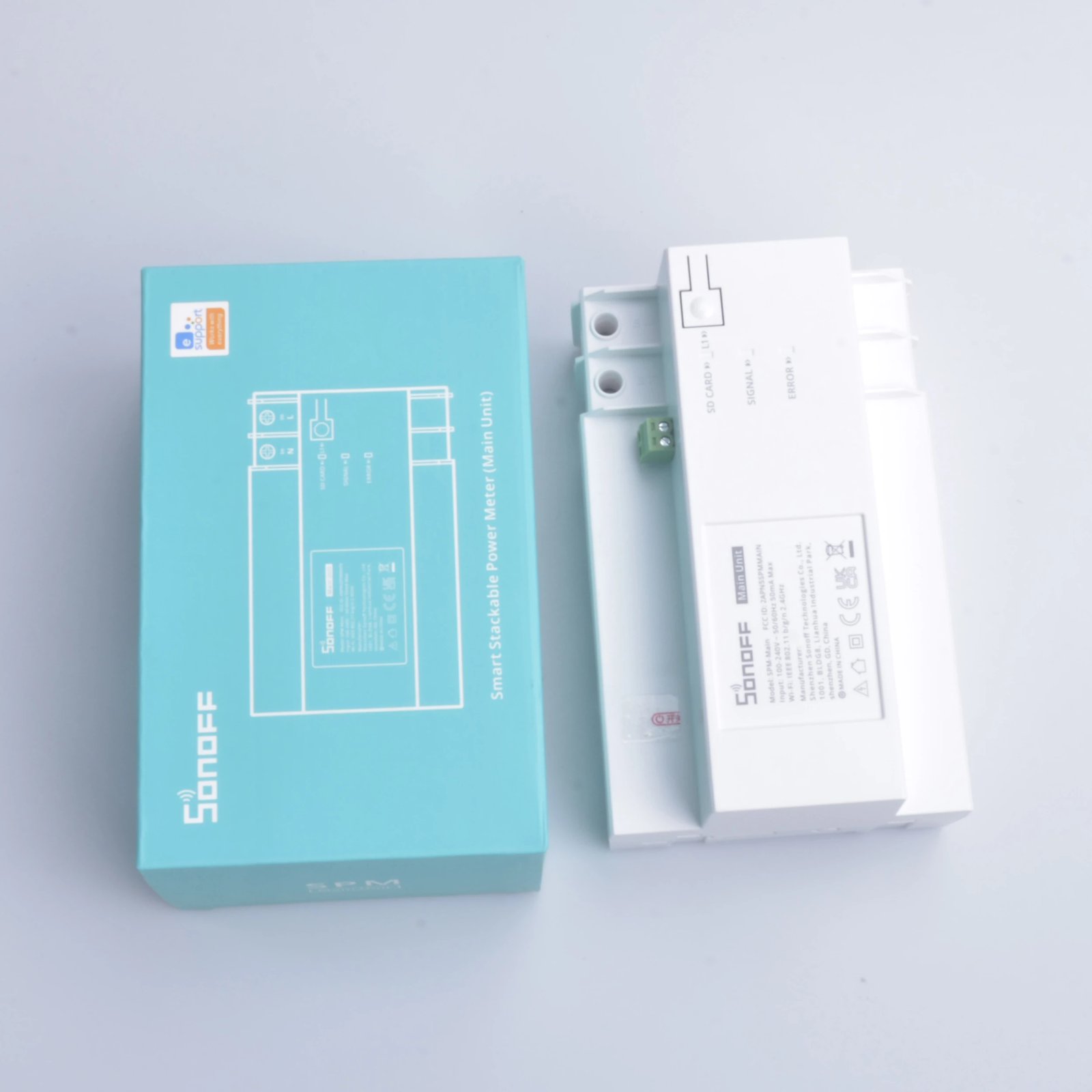 Ndërprerës inteligjent Sonoff SPM-Main, matës i energjisë, Wi-Fi/Ethernet, i bardhë Ndërprerës inteligjent Sonoff SPM-Main, matës i energjisë, Wi-Fi/Ethernet, i bardhë