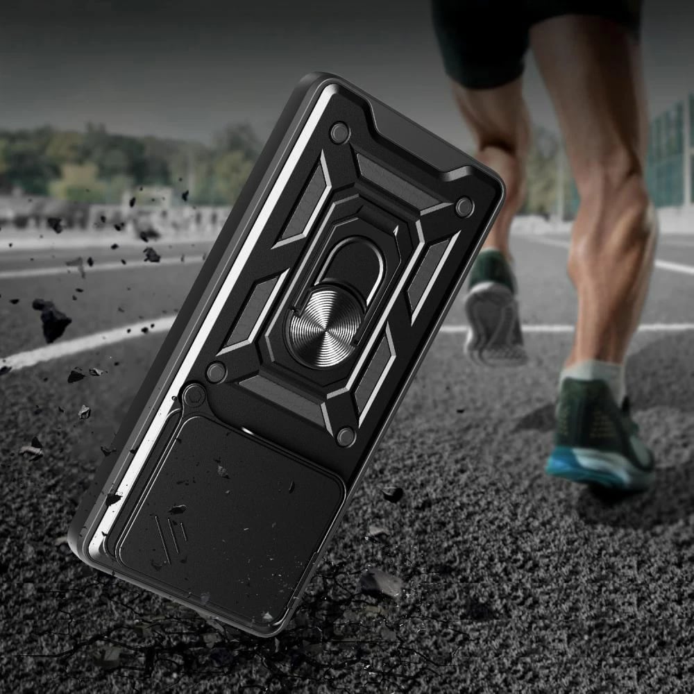 Mbështjellës Tech-Protect CamShield Pro për Xiaomi Poco M7 Pro 5G, i zi