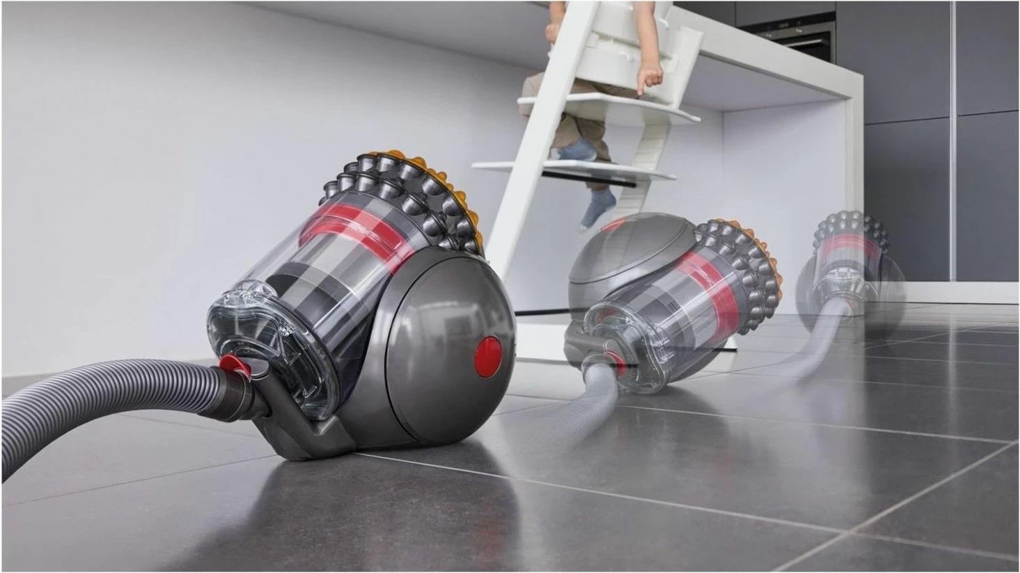 Fshesë me korent Dyson Cinetic Big Ball Multifloor 2, pa qese, argjendtë