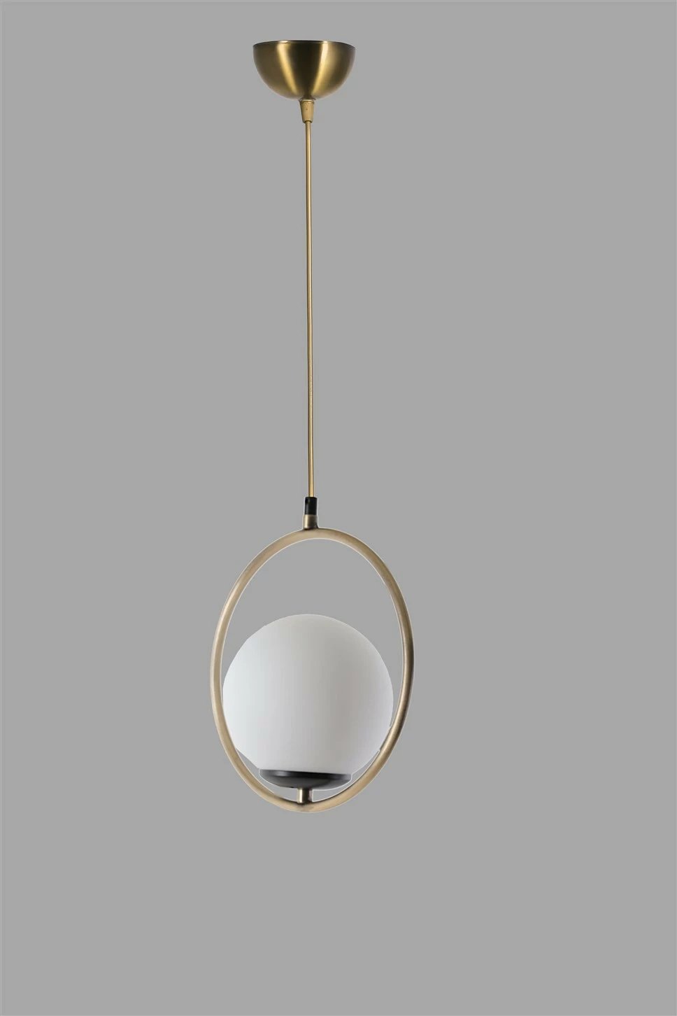 Llambë tavani Opviq, unazë, xham i bardhë, bakër