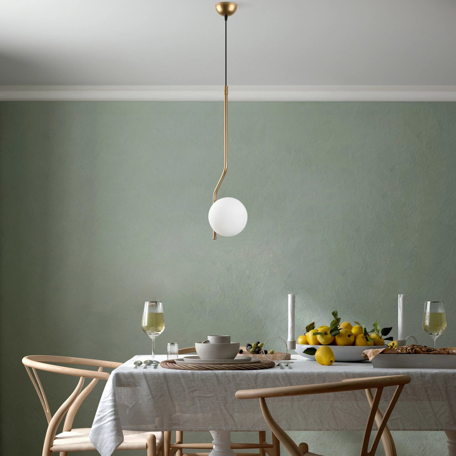 Llambë tavani Opviq Tulıp, ngjyrë ari, 70-100cm