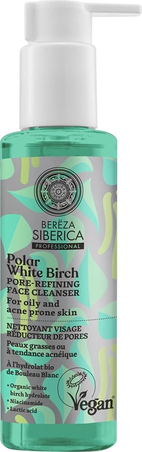 Emulsion pastruese fytyre për femra Natura Siberica Bereza Siberica Vegan Smoothing Pores, 145ml