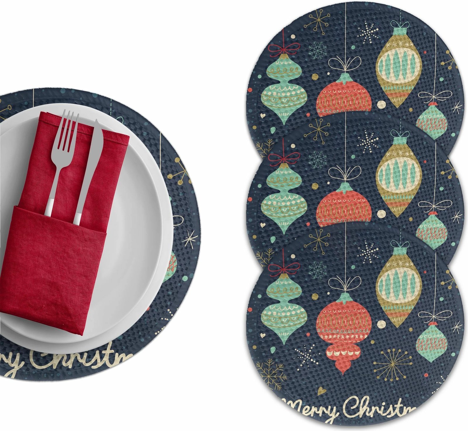 Set 4 nënshtrues tavoline Hermia Concept, shumëngjyrësh, 37cm, 4348Supla