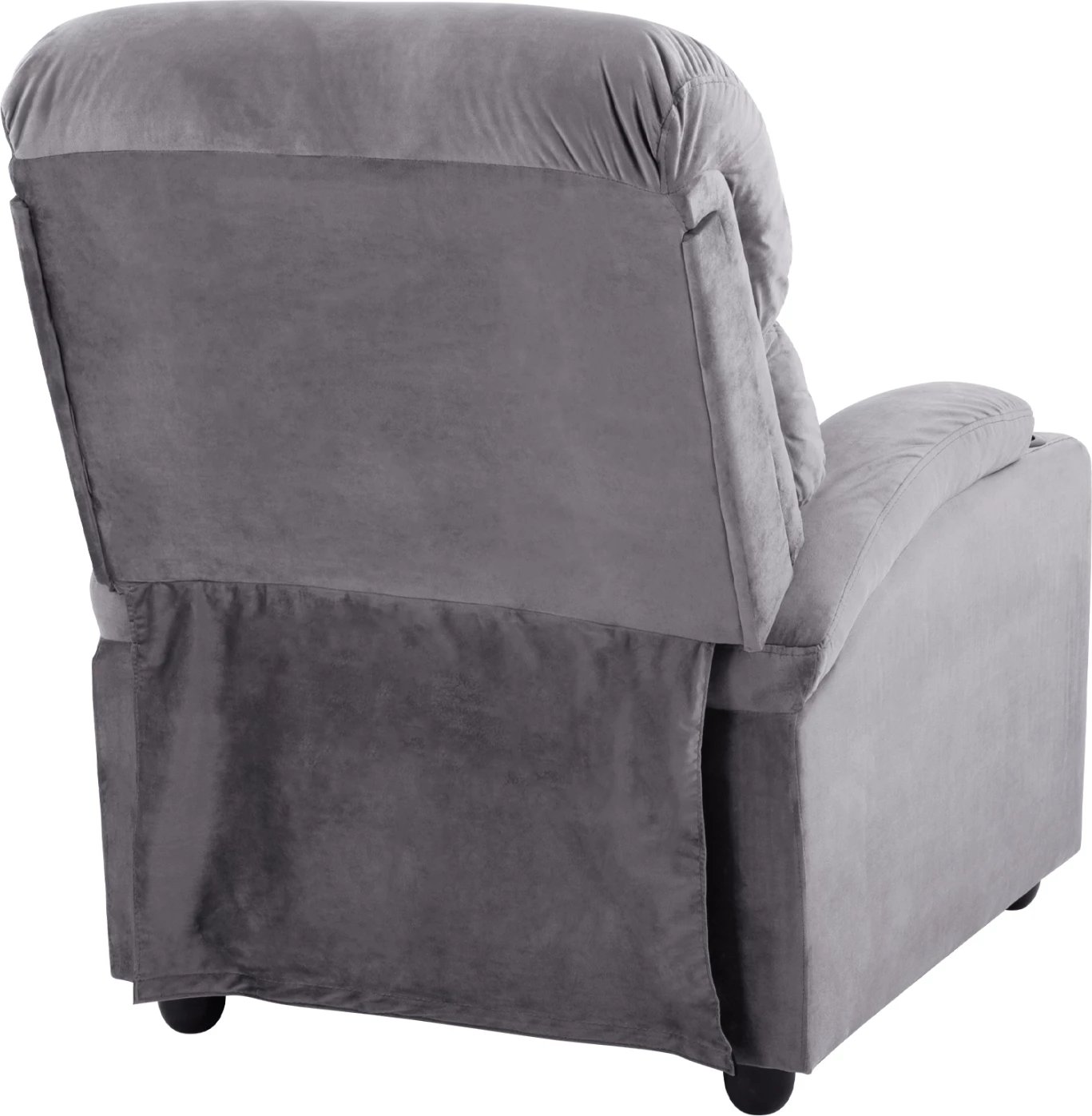 Fotel RELAX me mekanizëm shtrirjeje, kadife gri, FH0122.10, 80x92-168x102 cm