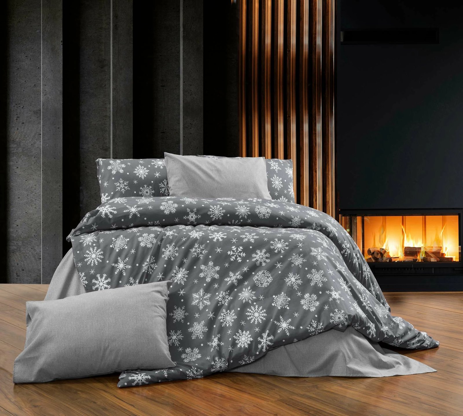 Set mbulesë jorgan për një person XXL, ngjyrë bardhë dhe gri, Chr-Coverset-5 Set mbulesë jorgan për një person XXL, ngjyrë bardhë dhe gri, Chr-Coverset-5