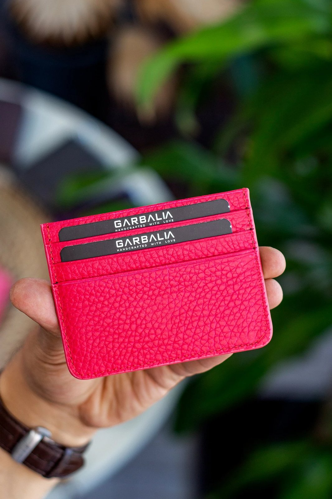 Mbajtës kartelash Zoozie Bags, ngjyrë fuchsia