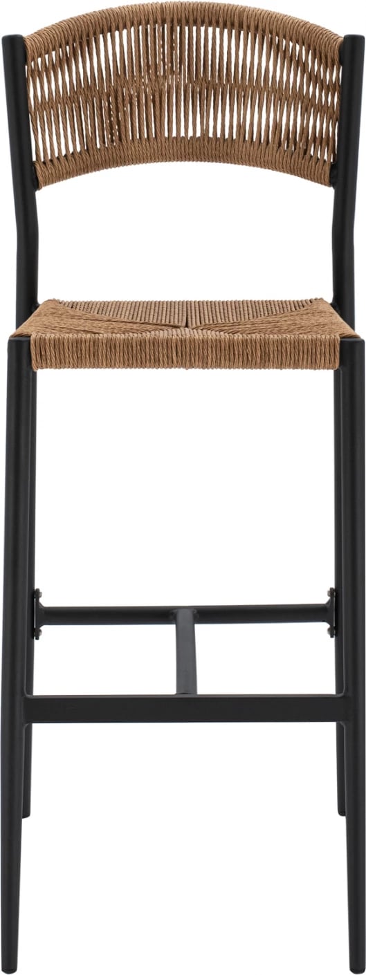 Karrige për bar alumini, ngjyrë qymyr, me litar PE, bezhë, FH5789.02, 45.5x56x111 cm