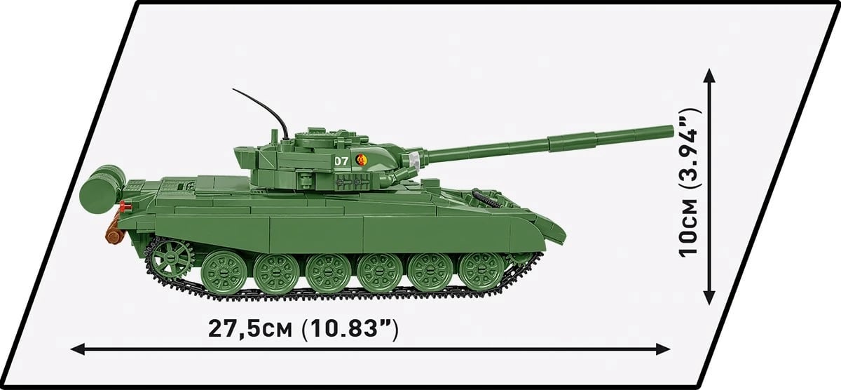 Set lodrash ndërtimi Cobi Klocki T-72 Armed Forces, 680 pjesë, me figurë, Jeshile Set lodrash ndërtimi Cobi Klocki T-72 Armed Forces, 680 pjesë, me figurë, Jeshile