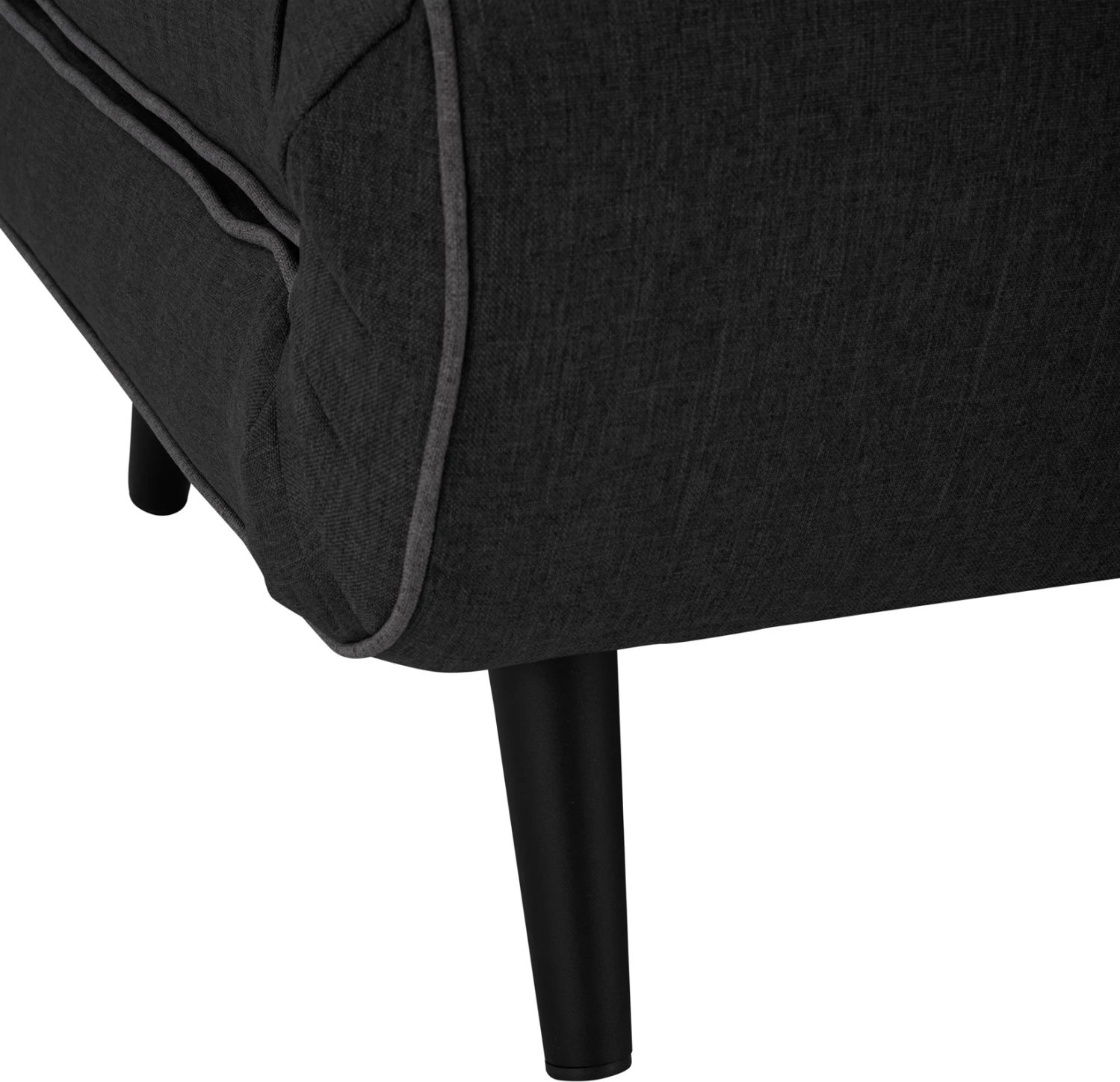 Krevati-sofë për 2 persona, material tekstili, ngjyrë gri e errët, ASMA FH3077.03, 140x80x77cm