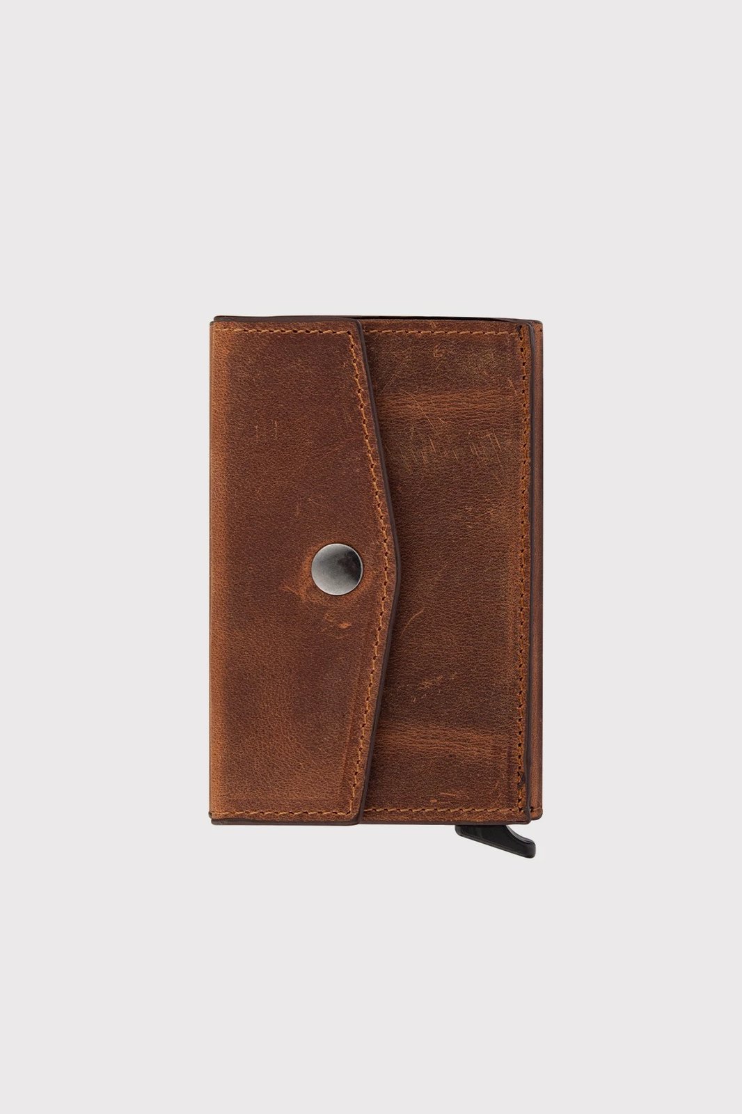 Mbajtës kartelash prej lëkure, ngjyrë tan, Zoozie Bags, Porto