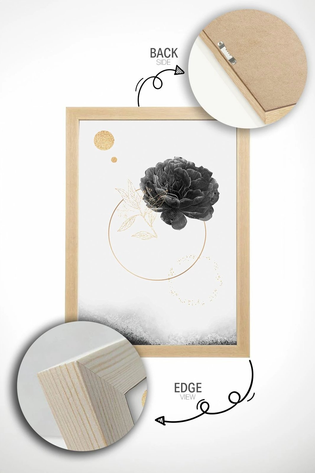 Pikturë dekorative me kornizë, Wallity, Artsrmdl24, shumëngjyrëshe, 33x48cm