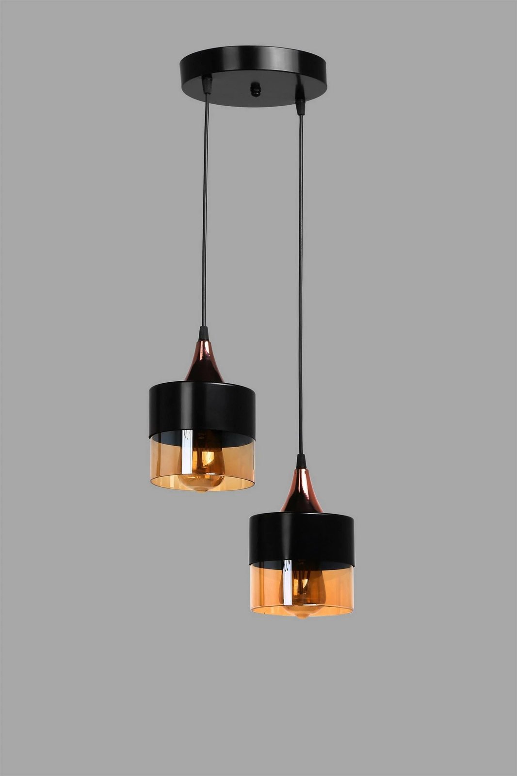 Llambë tavani Opviq Sahra, 2 copë, bakër e zezë Llambë tavani Opviq Sahra, 2 copë, bakër e zezë