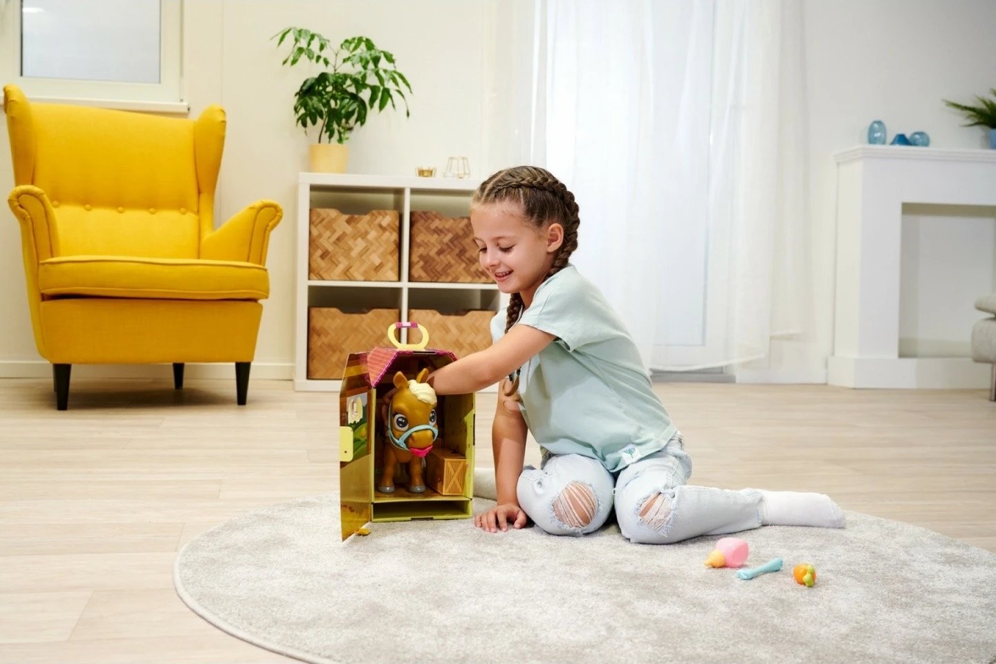 Lodër poni Pamper Petz Simba, set me aksesorë, për fëmijë, shumëngjyrëshe