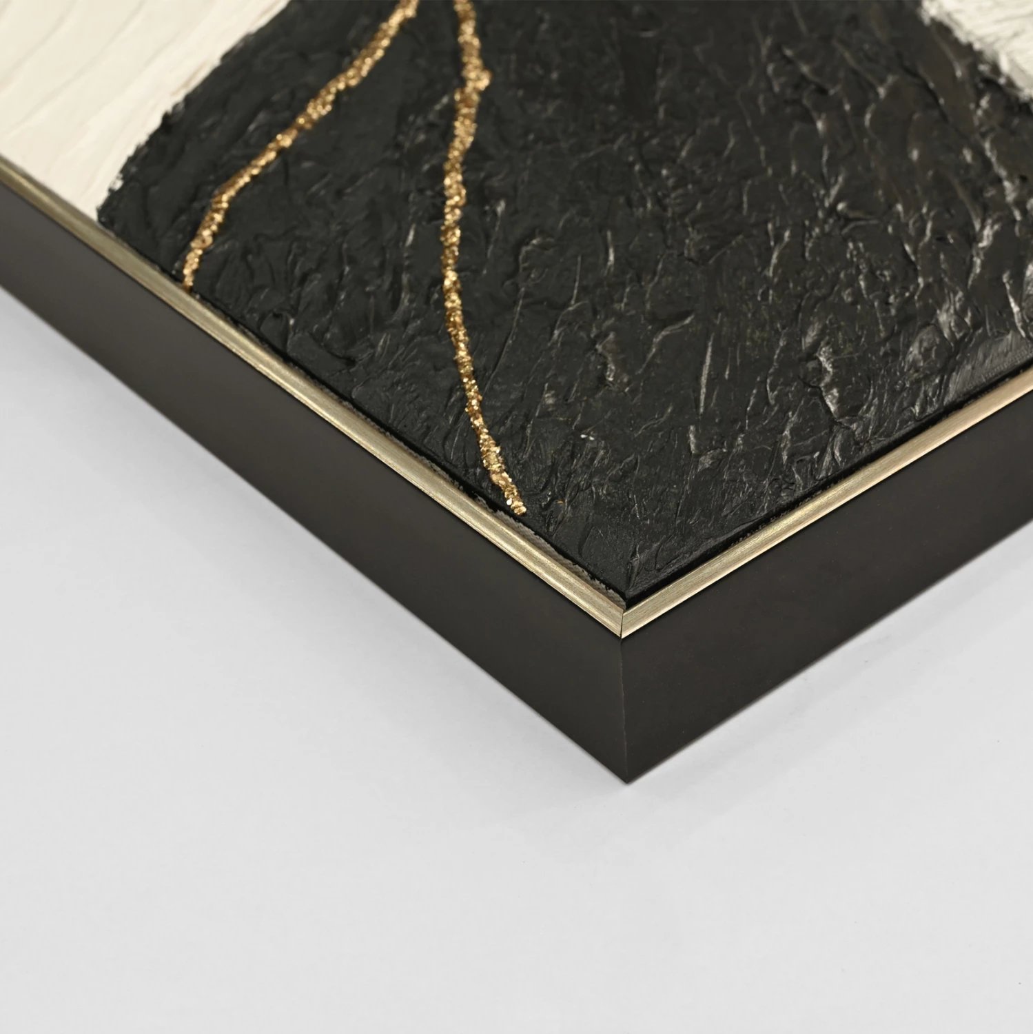 Pikturë muri abstrakte FH4552.01, kornizë PS, kanavacë, e punuar me dorë, 152x4.5x52 cm