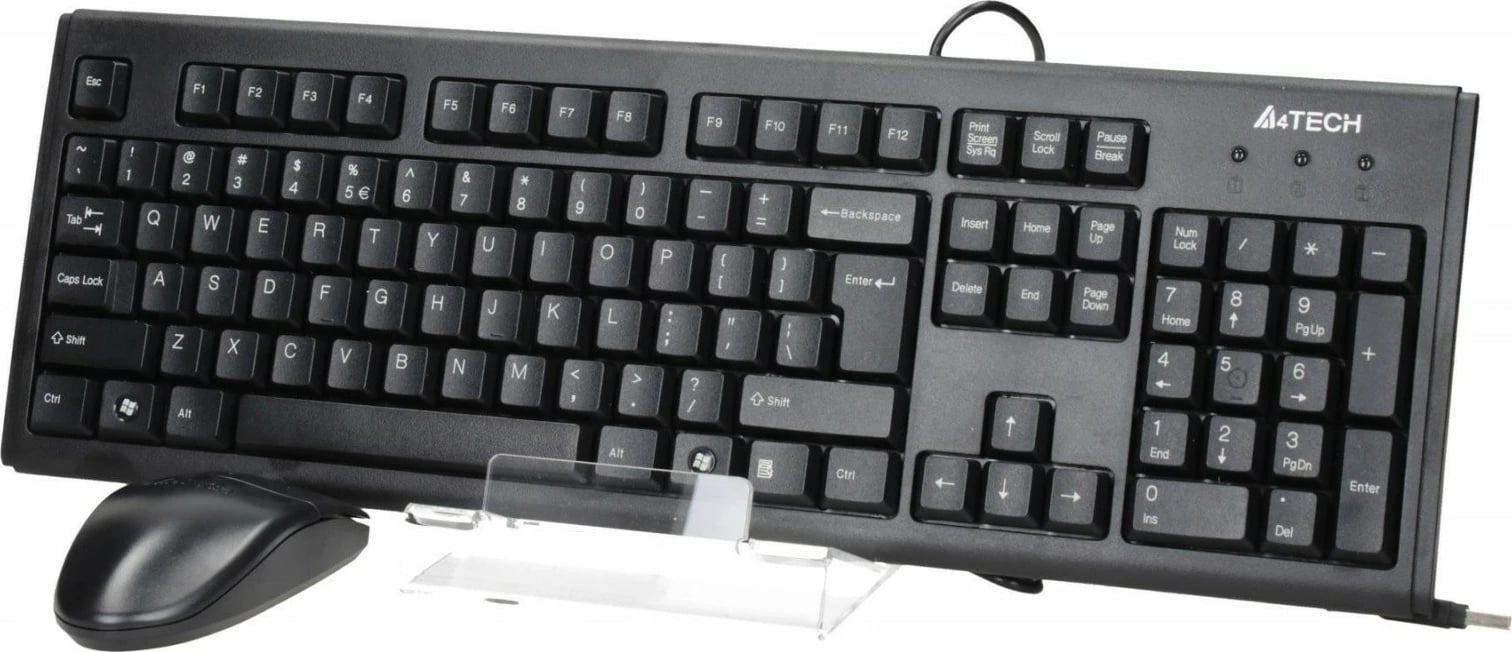 Set tastierë + maus A4 Tech KM-720 OP-620, me kabllo, USB, e zezë