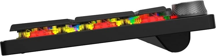 Tastierë wireless RF iBox AURORA K-6 + Bluetooth QWERTY, e zezë Tastierë wireless RF iBox AURORA K-6 + Bluetooth QWERTY, e zezë