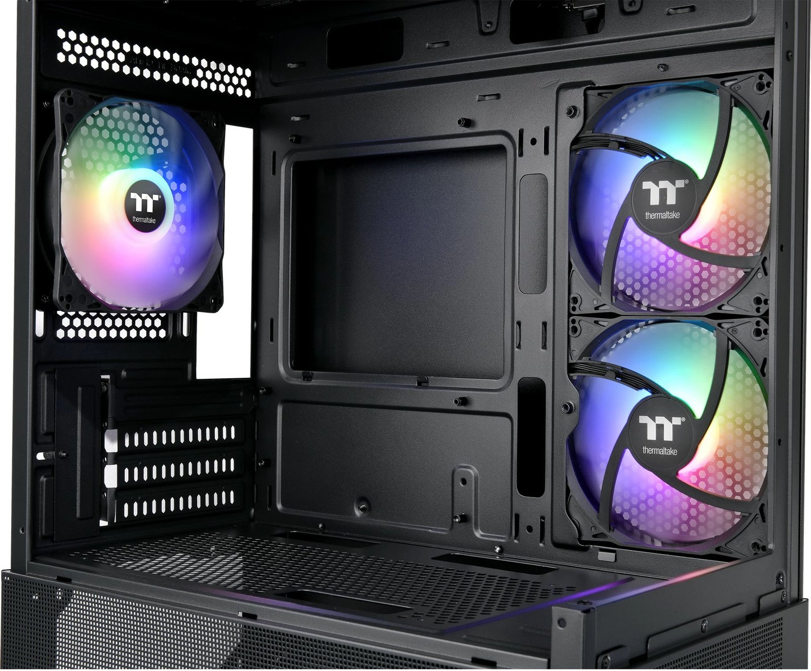 Kasë Thermaltake View 170 TG ARGB, Micro Tower, micro ATX/Mini-ITX, xham i temperuar, e zezë