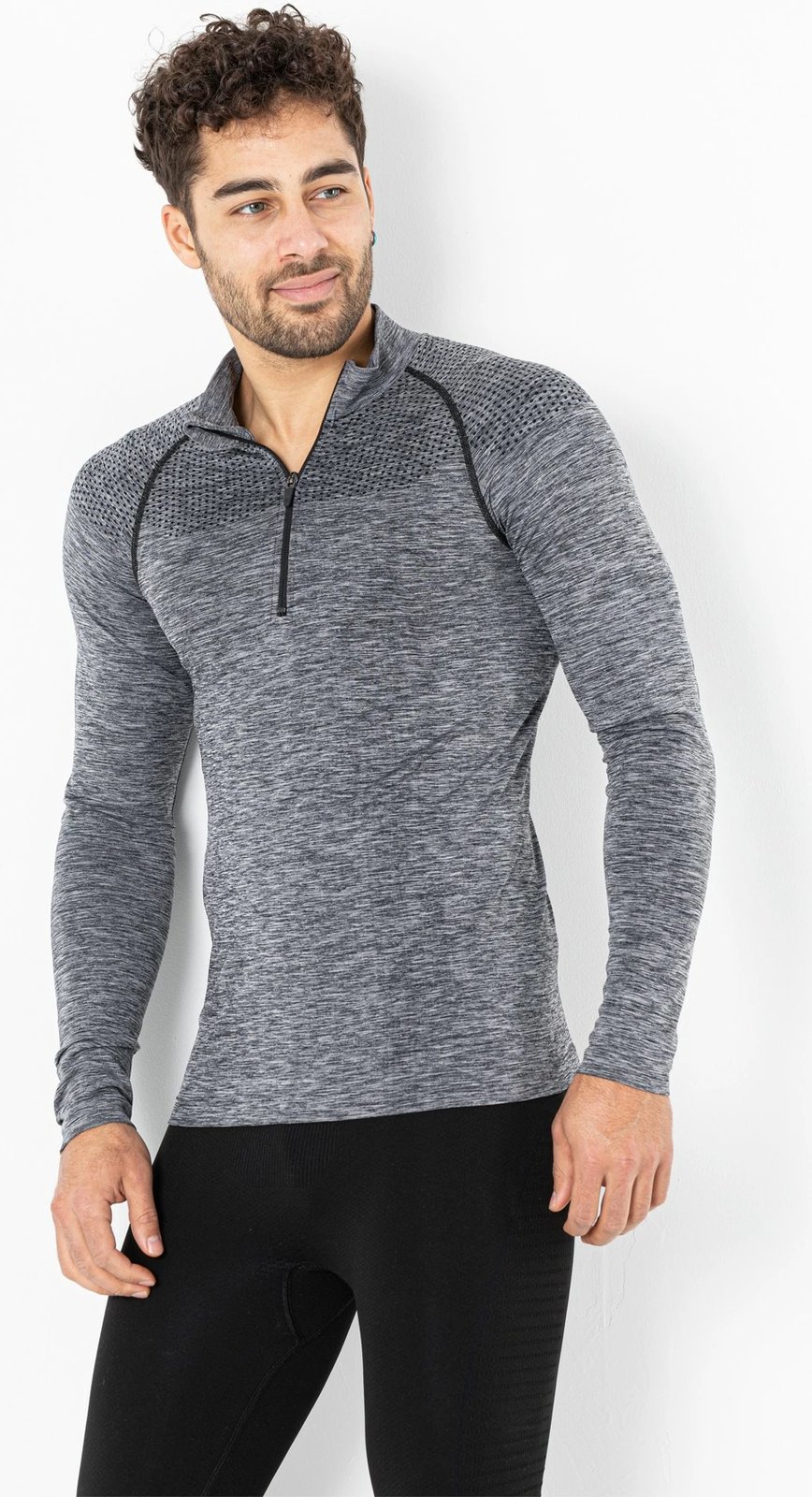 Bluzë sportive për meshkuj, gri, Jumeon, 001-001352002