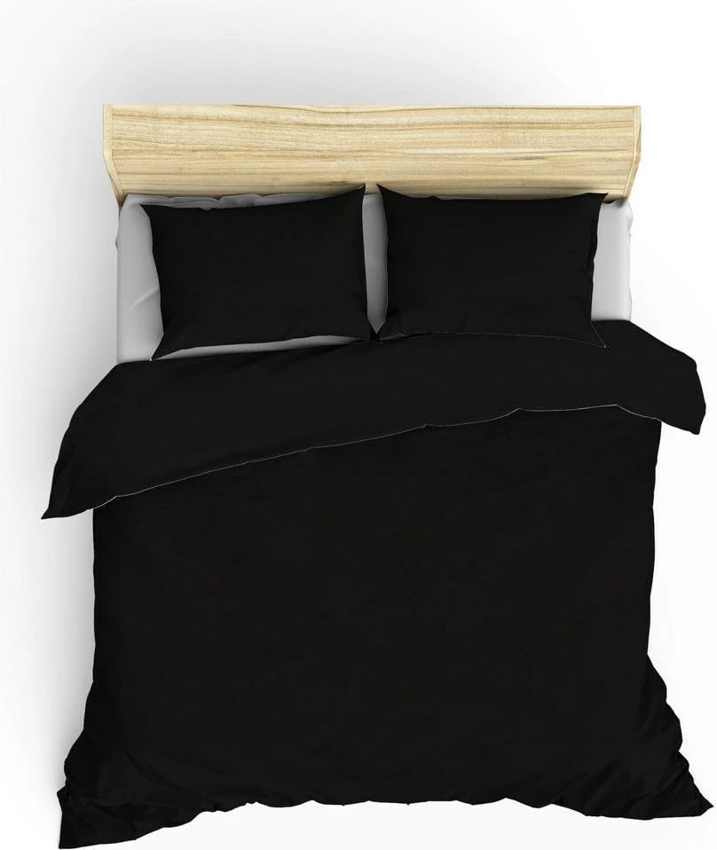 Set mbulesë për jorgan Super King, Ranforce, ngjyrë e zezë, L'essentiel