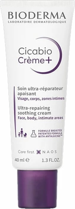Krem riparues për fytyrë e trup Bioderma Cicabio, unisex, 40ml