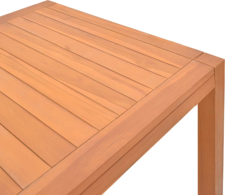 Tavolinë druri teak, ngjyrë natyrale, Vocaly, 200x100x75cm