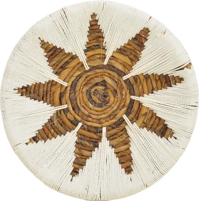 Dekor muror Circy, set 3 copë, thurje shkopi, ngjyrë bardhë-bezhë