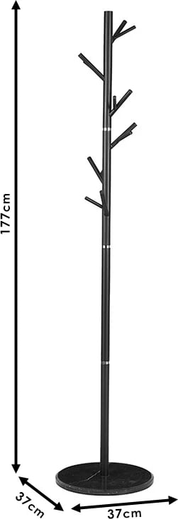 Stendë për pallto Marietta, metal i bardhë, D37x177cm