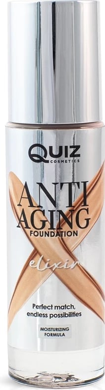 Fondatinë për femra Quiz Cosmetics Anti Aging Foundation Moisturizing me Vitaminë E Ivory 30ml
