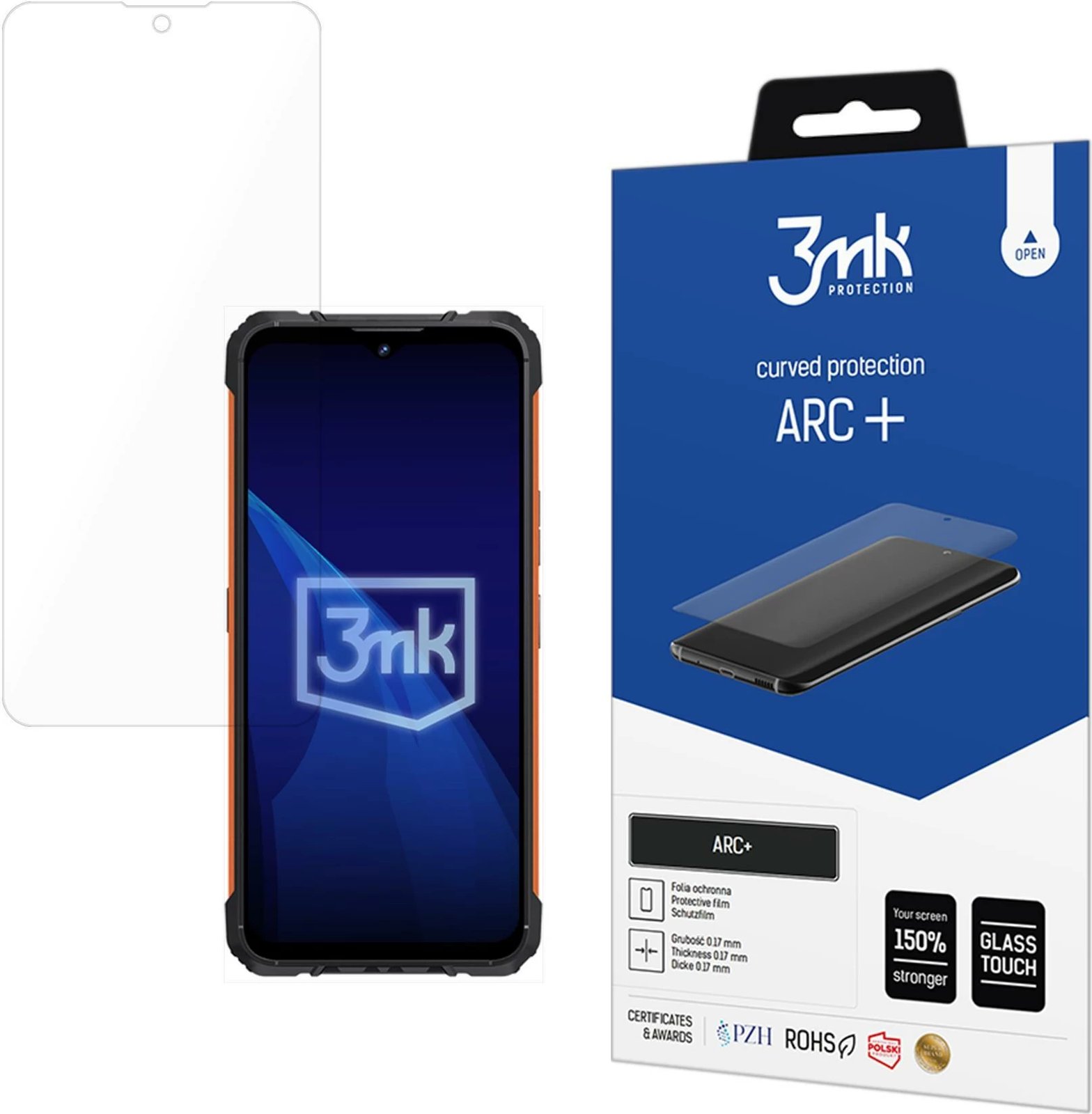 Film mbrojtës për ekran, 3mk Protection ARC+, për Cubot KingKong Ace 2