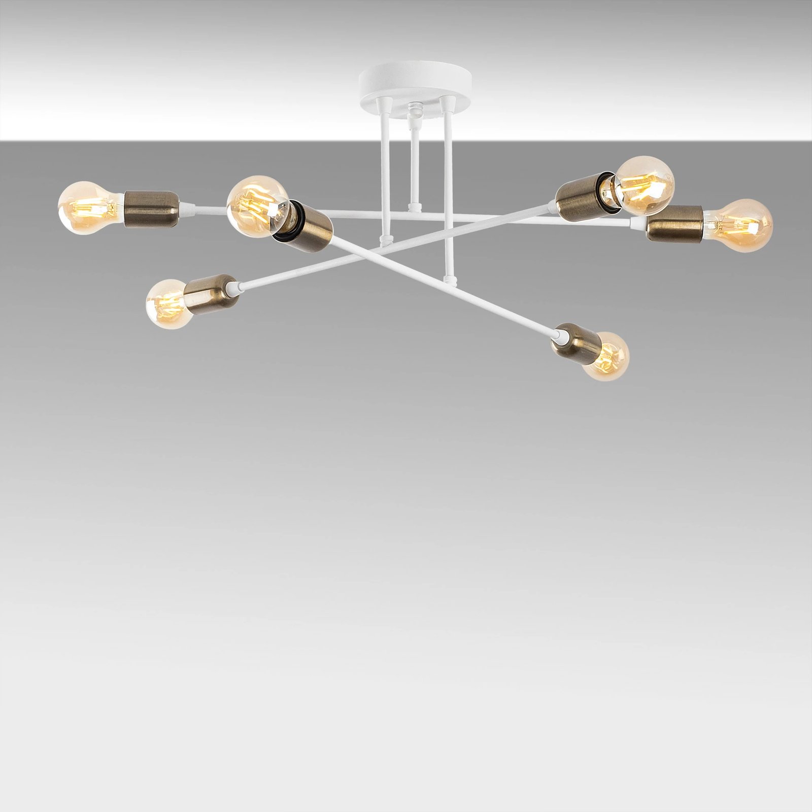 Llambë tavani Opviq, Fleur - 1503, e bardhë, 66x66x27cm