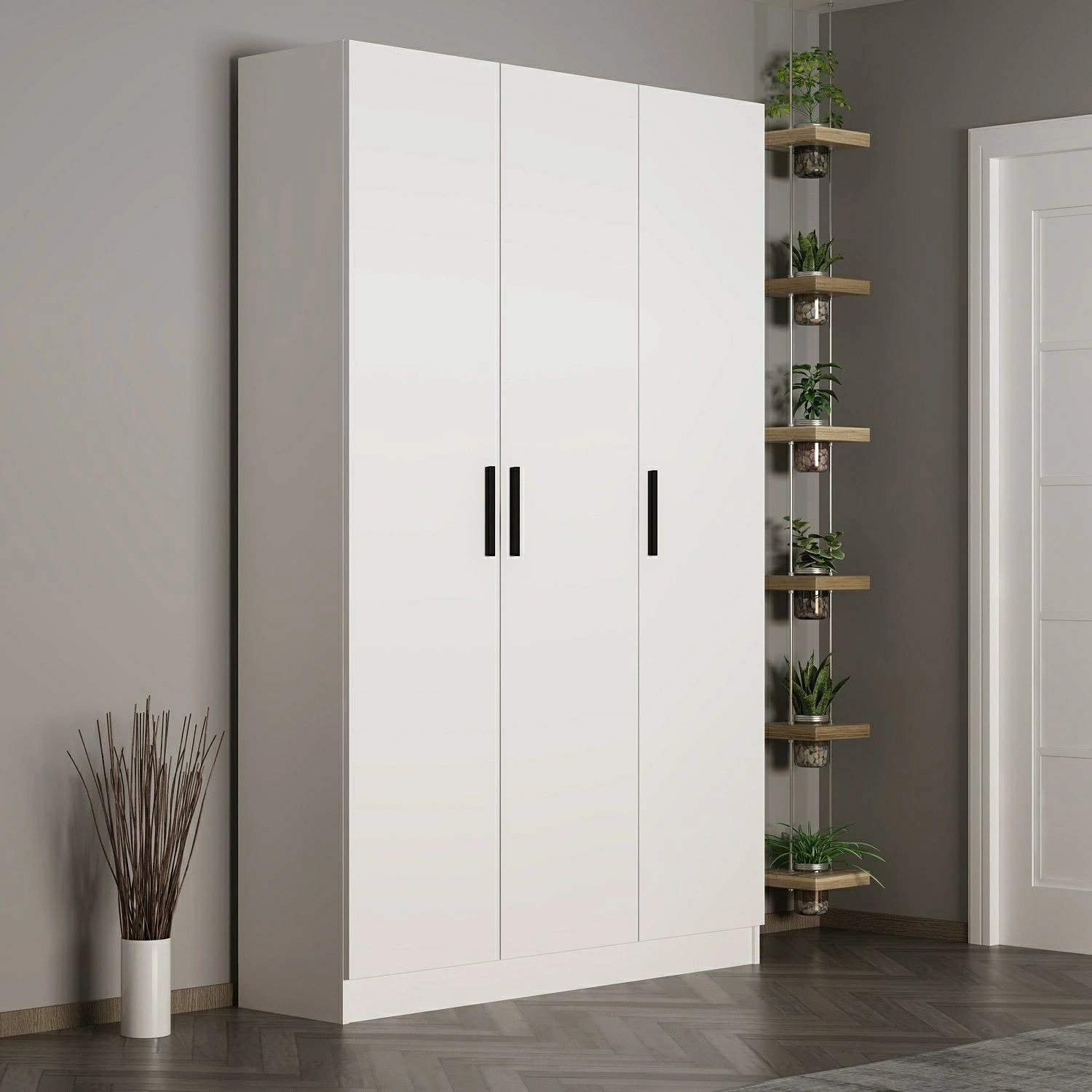 Stendë korridori Noah, e bardhë, 135x210x35cm