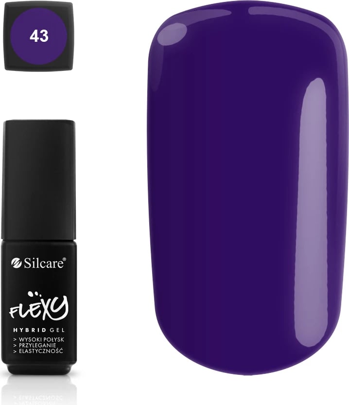Llak për thonj Silcare Flexy Hybrid Gel 43, 4.5g