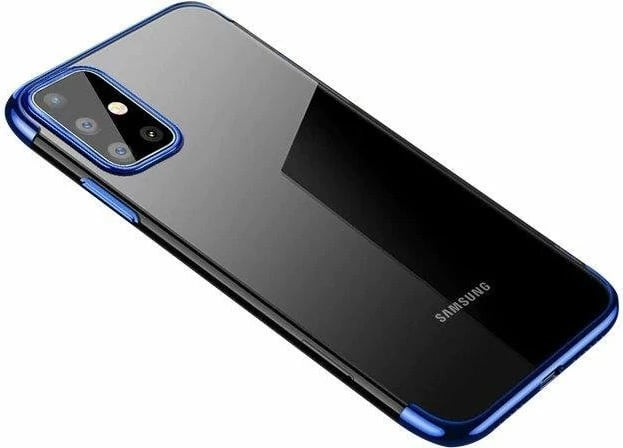 Mbështjellës Hurtel Clear Color 0.3mm për Samsung Galaxy A72, TPU, Kaltër/Transparent