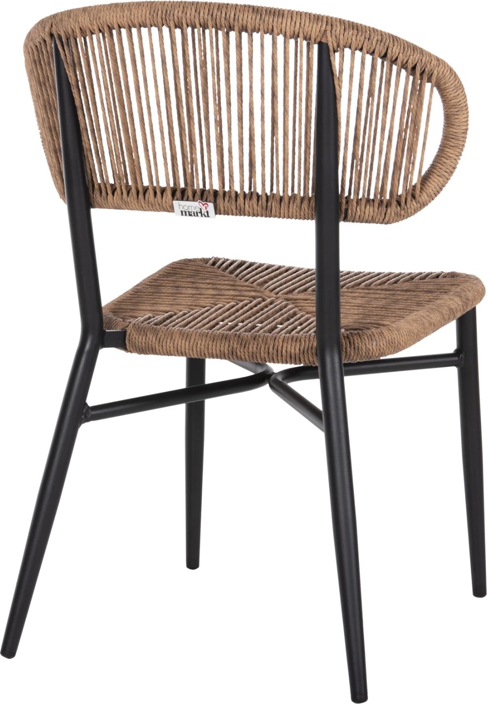 Karrige EULO FH6049.02 alumini, ngjyrë e zezë, ratan sintetik