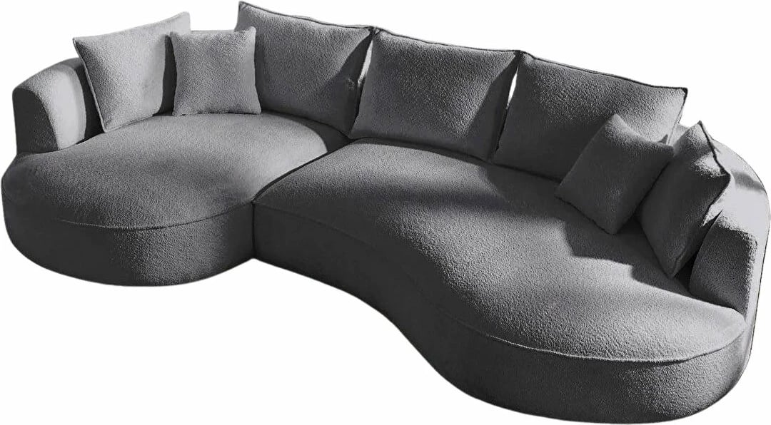 Këndare Venedik, ngjyrë gri e errët, Atelier del Sofa, anë e majtë