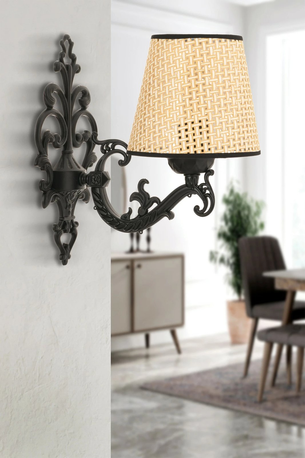 Llambë muri Opviq Claire, korale e zezë, lisi