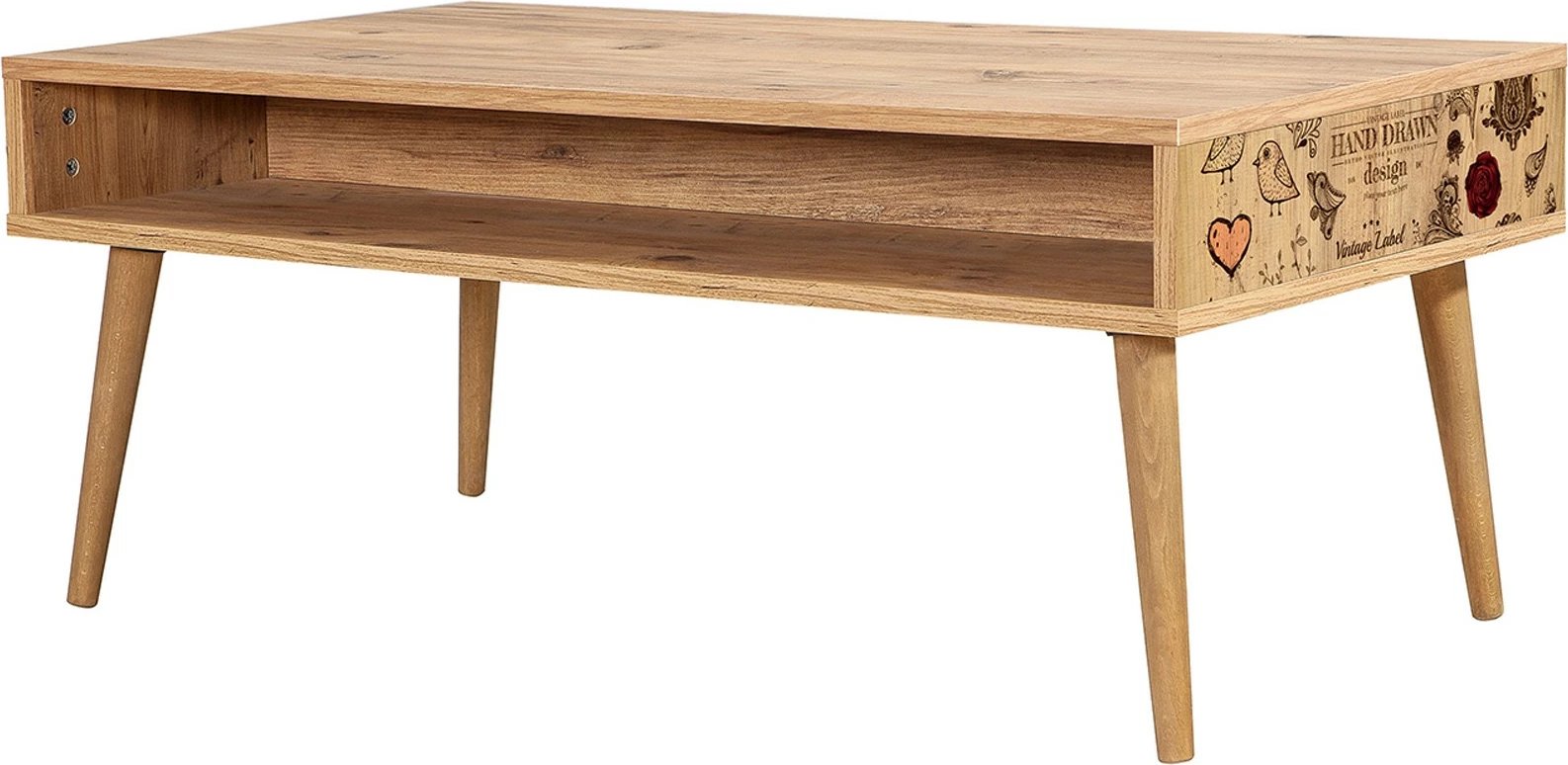 Tavolinë kafeje, dy nivele, ngjyrë Atlantic Pine, Skye Decor, Viva - 731