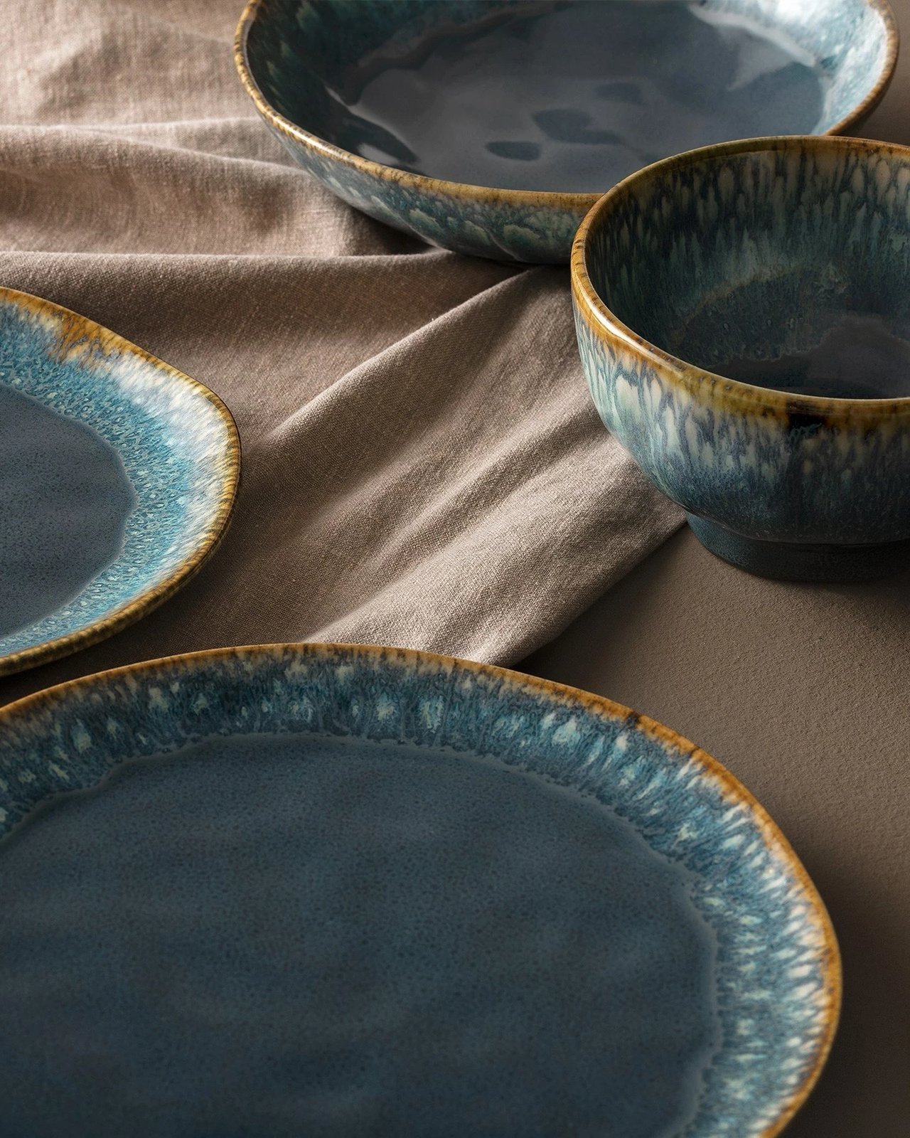 Set për drekë (18 copë), Hermia Concept, ngjyrë indigo blue, X0001623300000000000000000