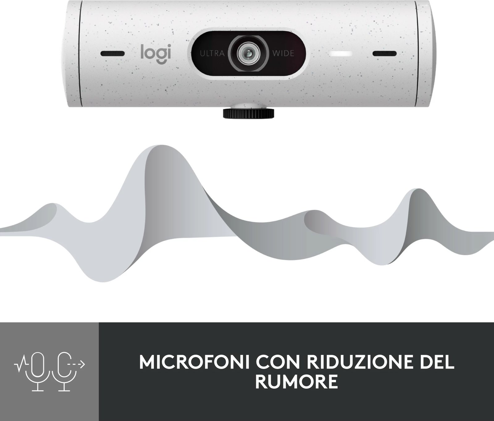 Kamerë Logitech Brio 500, Full HD, 4 MP, e bardhë