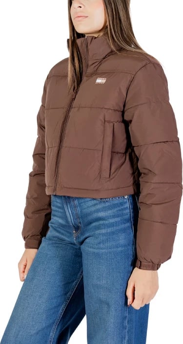 jakne Tommy Hilfiger Jeans femra, kafe