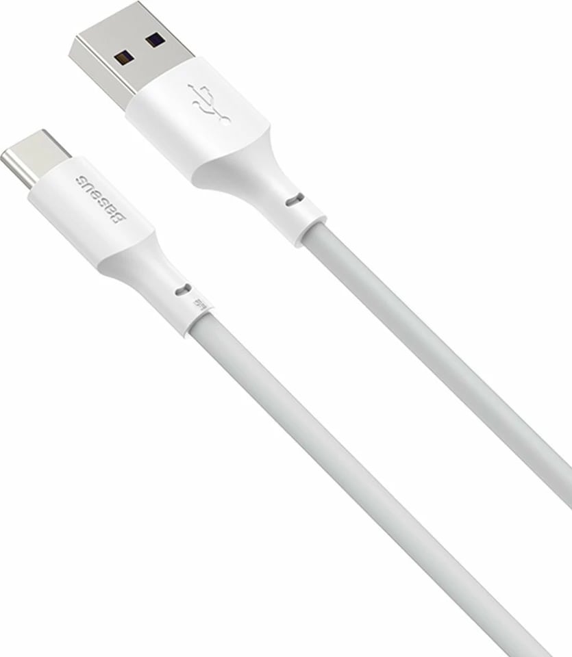 Kabllo USB në USB Type-C Baseus TZCATZJ-02, 1.5m, 40W, Set 2 copë, Bardhë