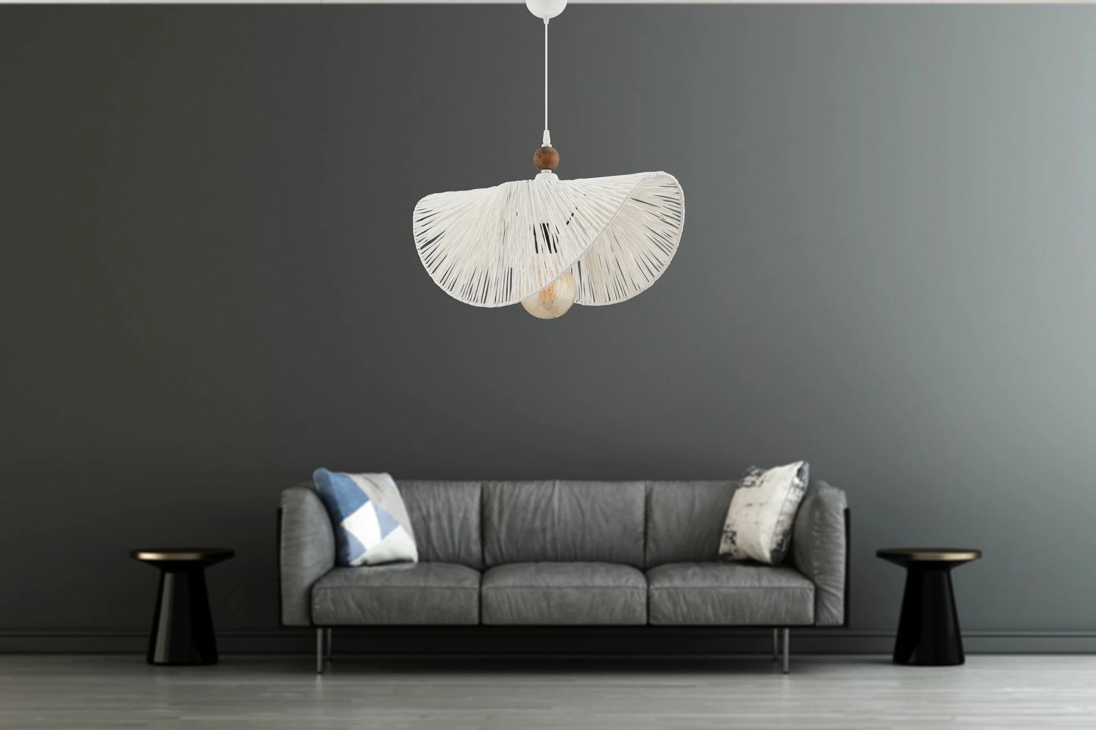 Llambë tavani Opviq Taco W, e bardhë, kafe