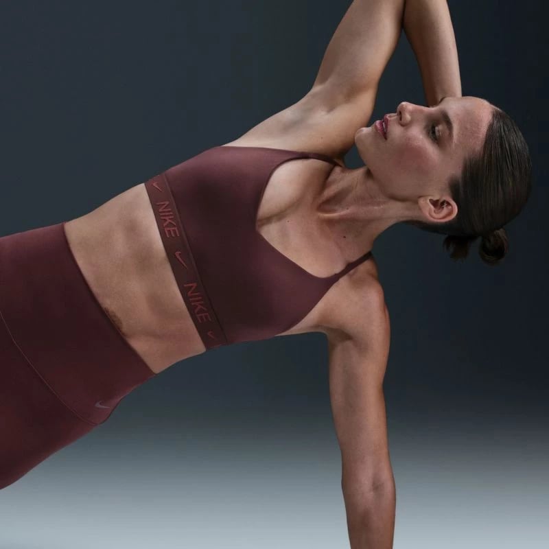 Bra sportiv Nike për femra, kafe