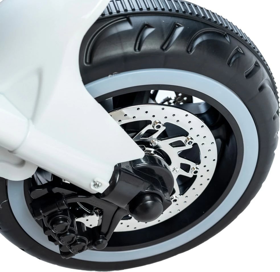 Motoçikletë elektrike për fëmijë, Baby Mix, Rare, me 3 rrota, e bardhë