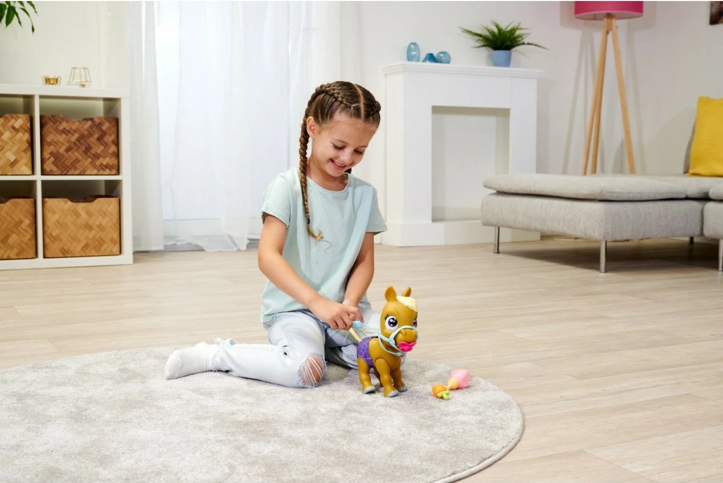 Lodër poni Pamper Petz Simba, set me aksesorë, për fëmijë, shumëngjyrëshe