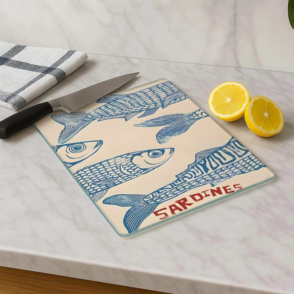 Dërrasë prerëse Hermia, Kes-00070, shumëngjyrëshe, 30x40cm