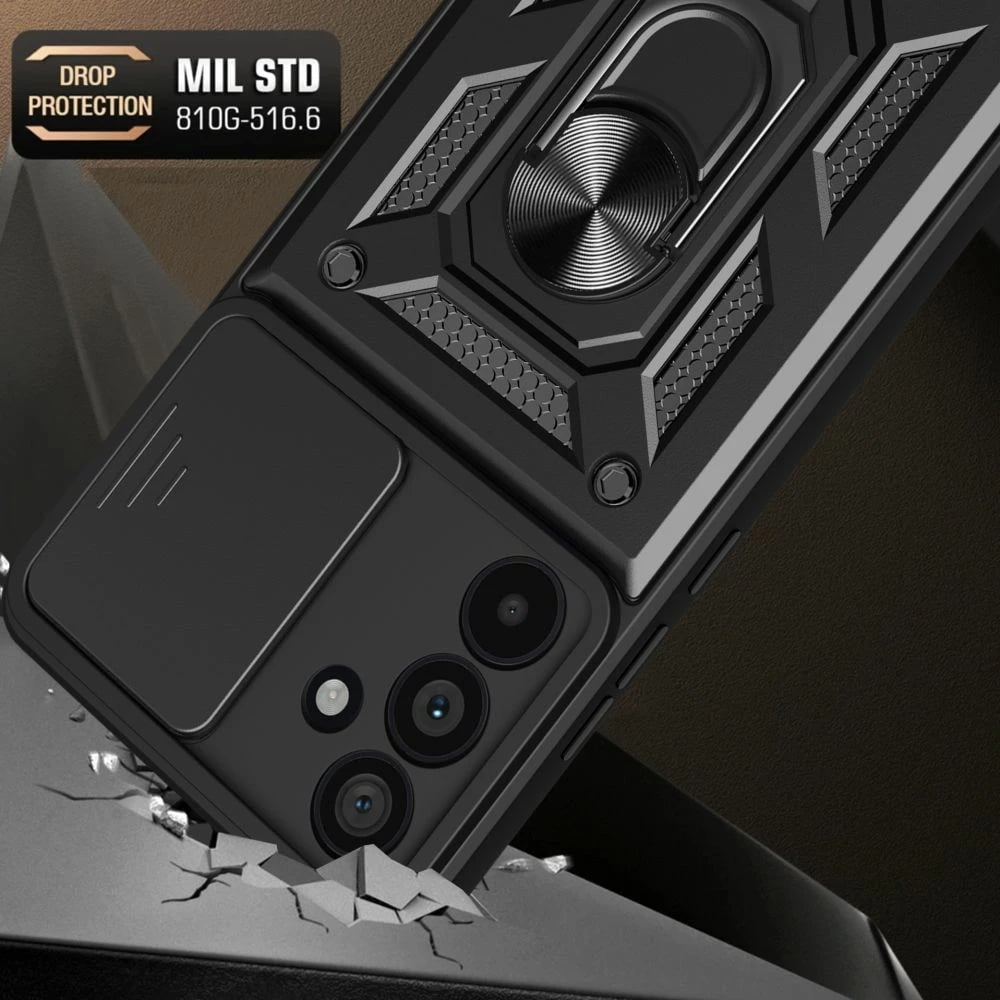 Mbështjellës Tech-Protect CamShield Pro për Samsung Galaxy M55 5G, i zi