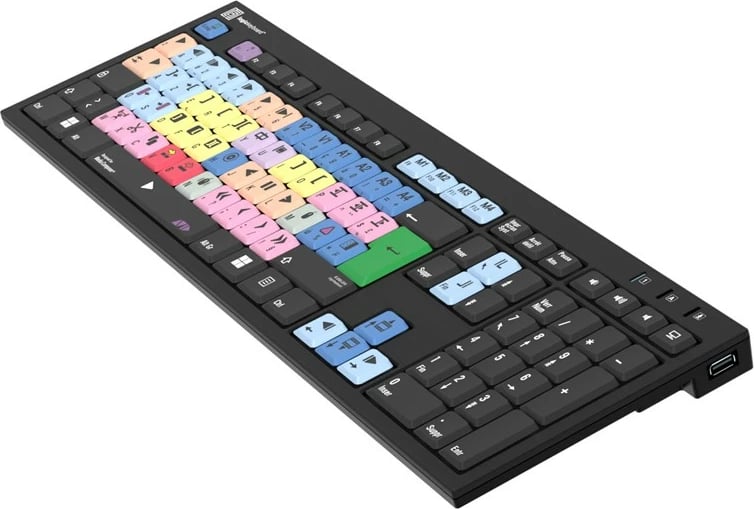 Tastierë LogicKeyboard Avid Media Composer FR (PC), e zezë