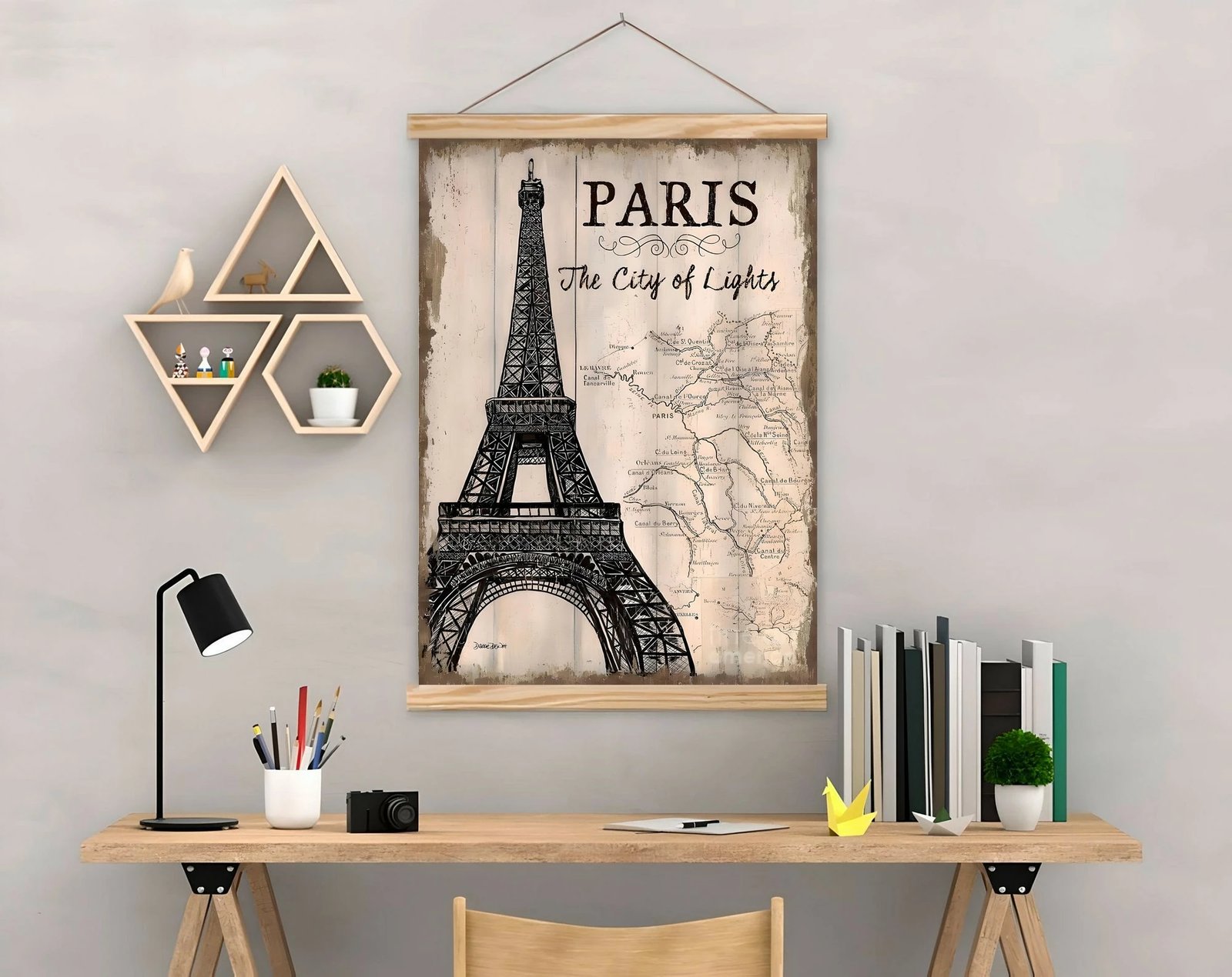 Pikturë dekorative me kornizë, shumëngjyrëshe, MRG46, 50x70cm